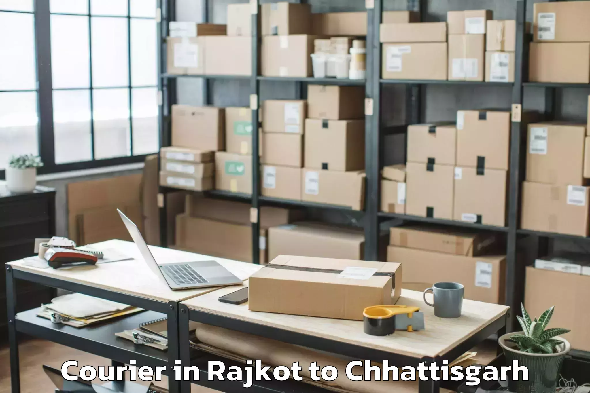 Professional Rajkot to Pakhanjur Courier